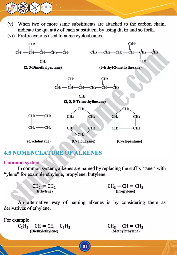 chapter 4 nomenclature of organic compounds chemistry 12th text book 06