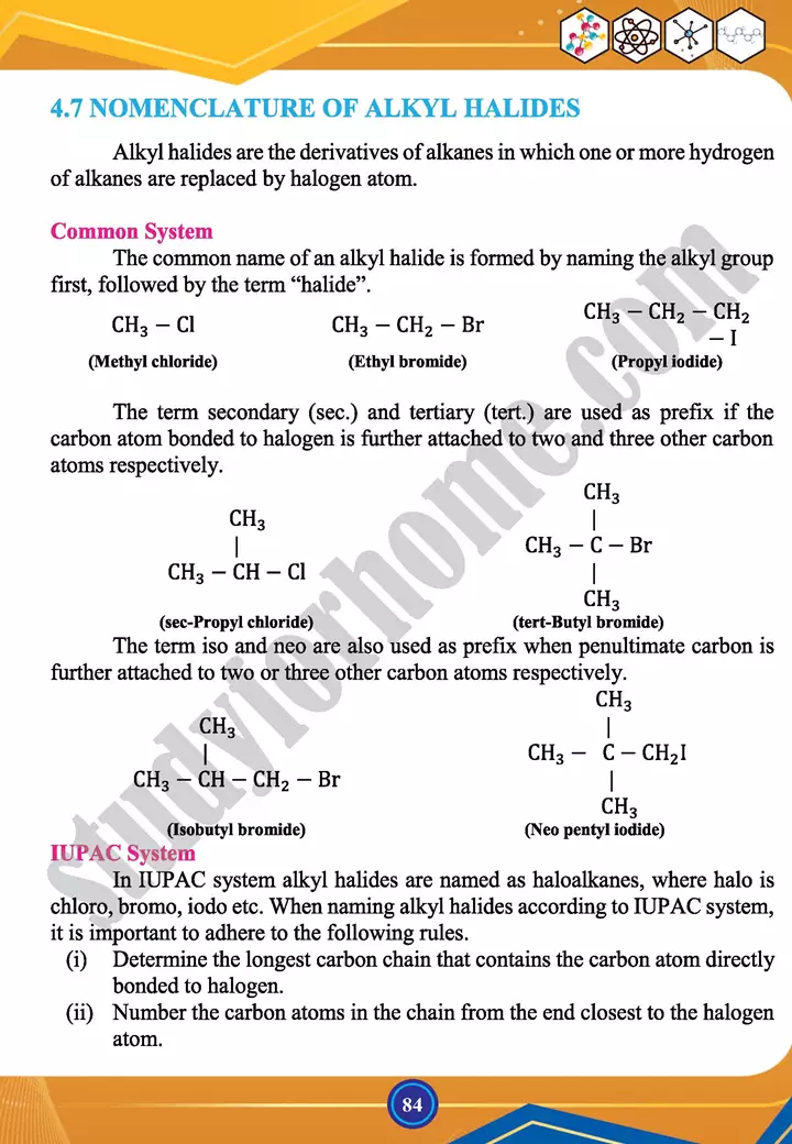 chapter 4 nomenclature of organic compounds chemistry 12th text book 09