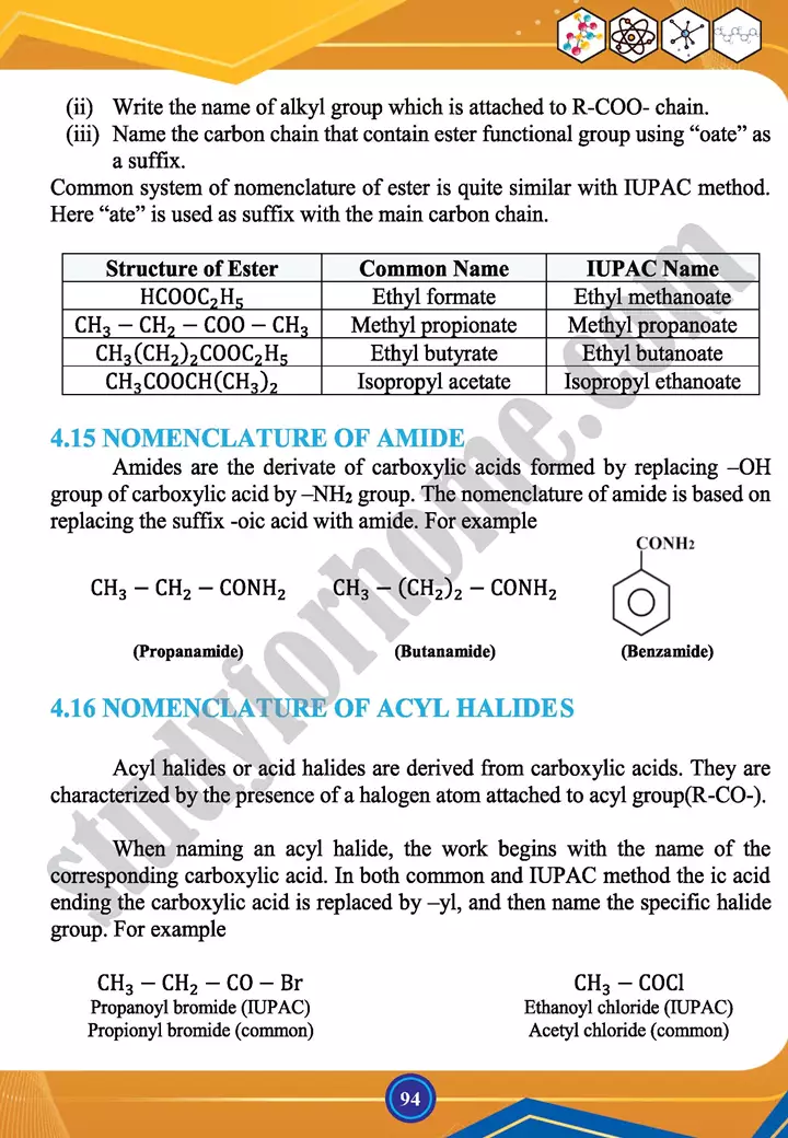 chapter 4 nomenclature of organic compounds chemistry 12th text book 19