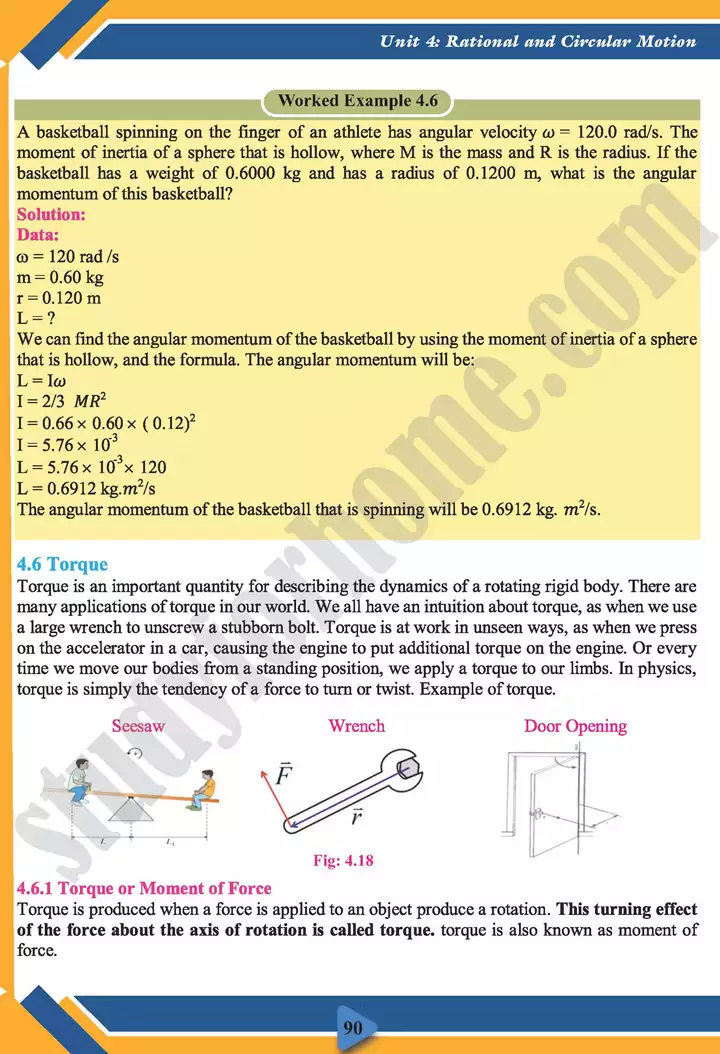 chapter 4 rotational and circular motion physics 11th text book 18