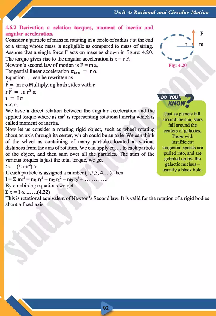 chapter 4 rotational and circular motion physics 11th text book 20