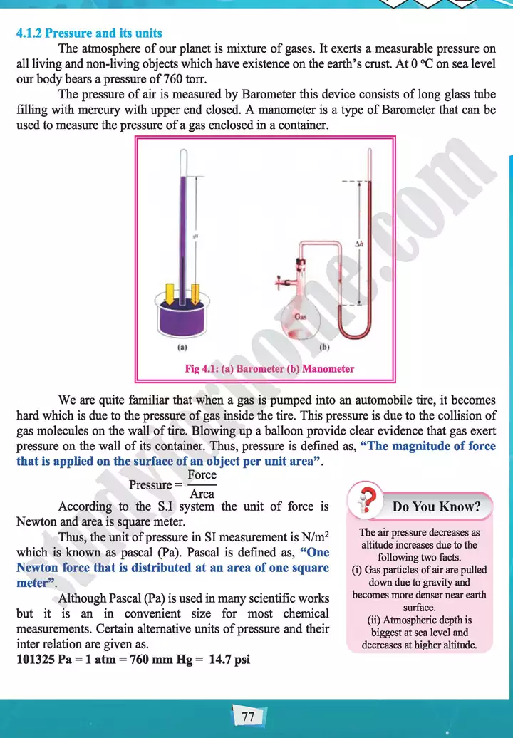 chapter 4 state of matter 1 gas chemistry 11th text book 03