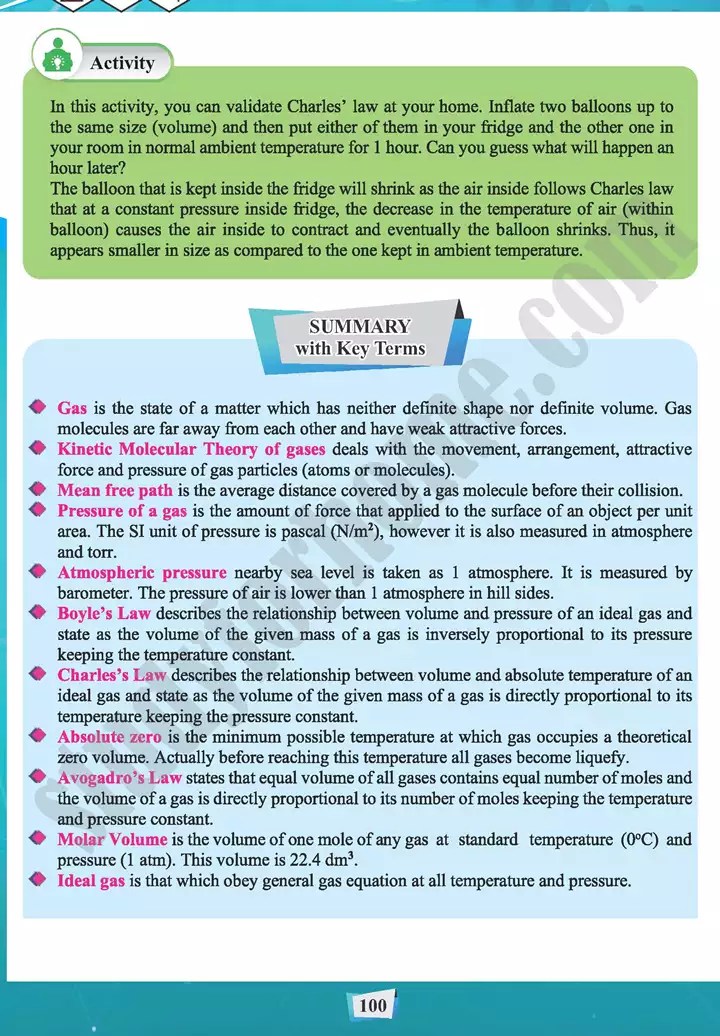 chapter 4 state of matter 1 gas chemistry 11th text book 26