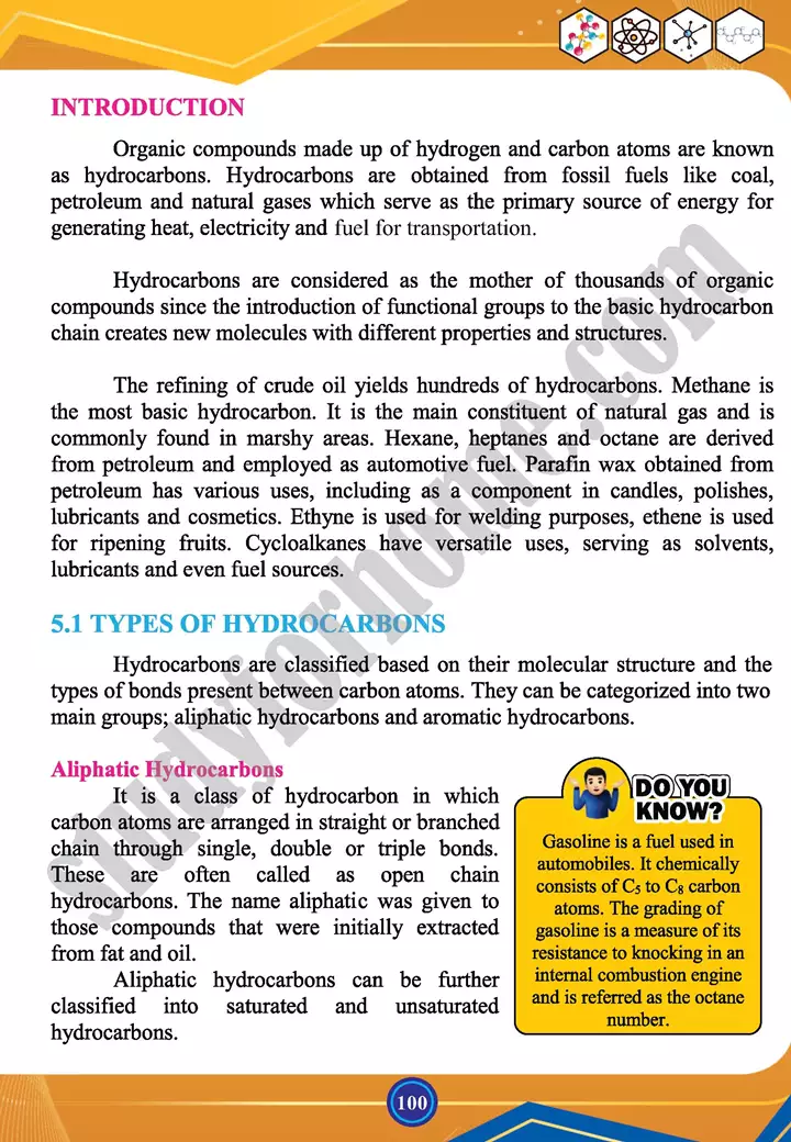 chapter 5 hydrocarbons chemistry 12th text book 02