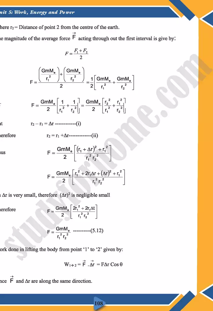 chapter 5 work energy and power physics 11th text book 11