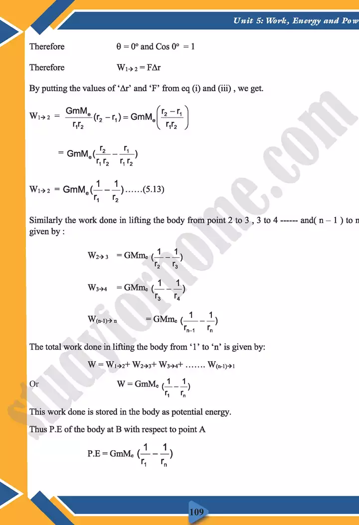 chapter 5 work energy and power physics 11th text book 12