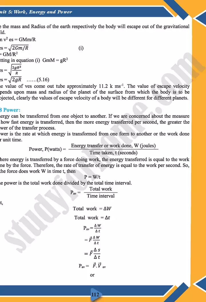 chapter 5 work energy and power physics 11th text book 15