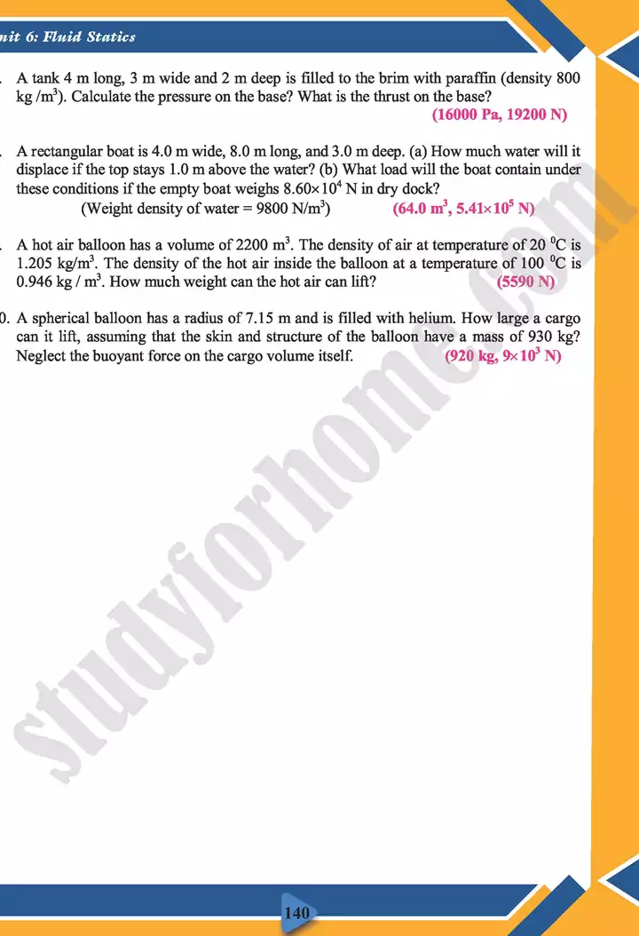 chapter 6 fluid statics physics 11th text book 19