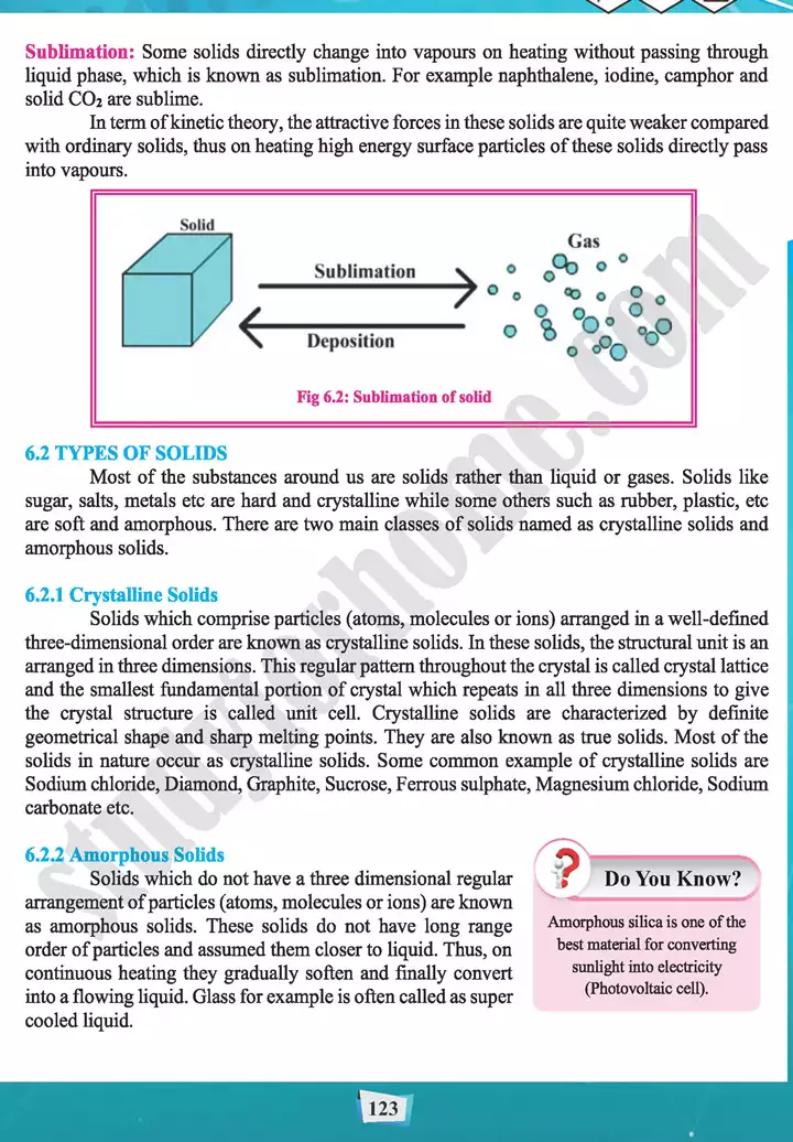 chapter 6 state of matter 3 solids chemistry 11th text book 03