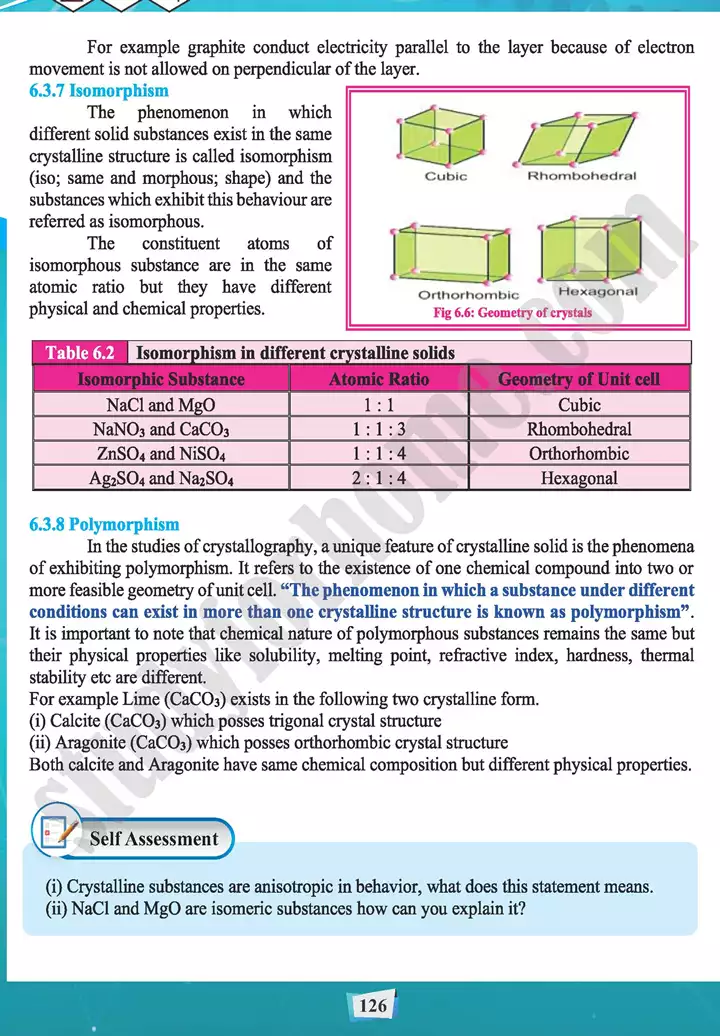 chapter 6 state of matter 3 solids chemistry 11th text book 06