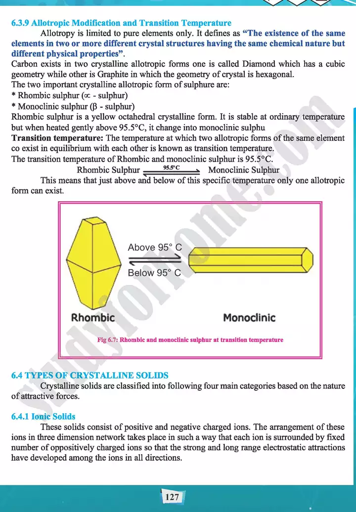 chapter 6 state of matter 3 solids chemistry 11th text book 07