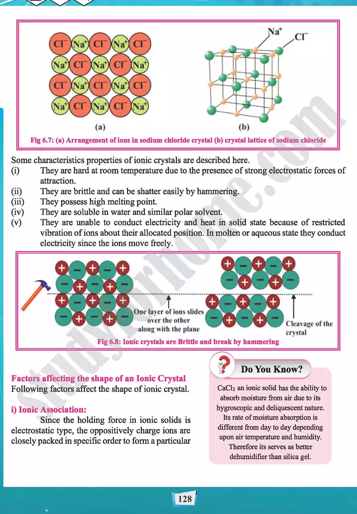 chapter 6 state of matter 3 solids chemistry 11th text book 08