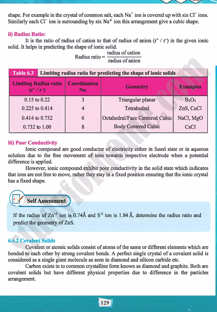 chapter 6 state of matter 3 solids chemistry 11th text book 09