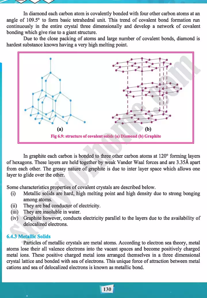 chapter 6 state of matter 3 solids chemistry 11th text book 10