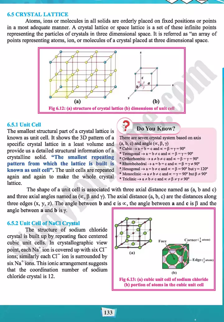 chapter 6 state of matter 3 solids chemistry 11th text book 13