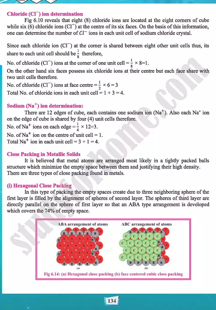 chapter 6 state of matter 3 solids chemistry 11th text book 14