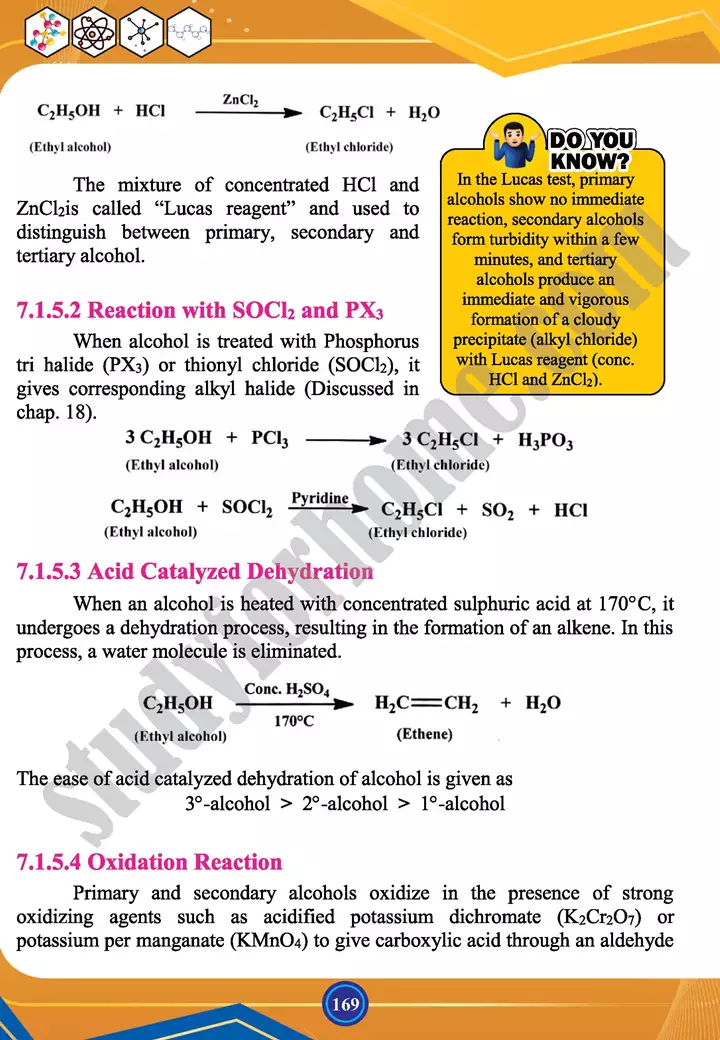 chapter 7 alcohols phenols and ethers chemistry 12th text book 10