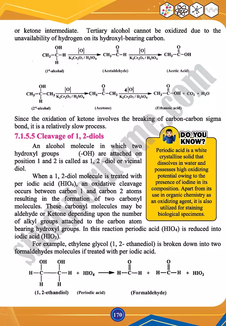 chapter 7 alcohols phenols and ethers chemistry 12th text book 11