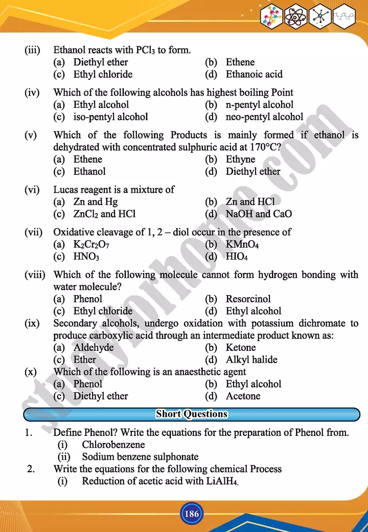 chapter 7 alcohols phenols and ethers chemistry 12th text book 27