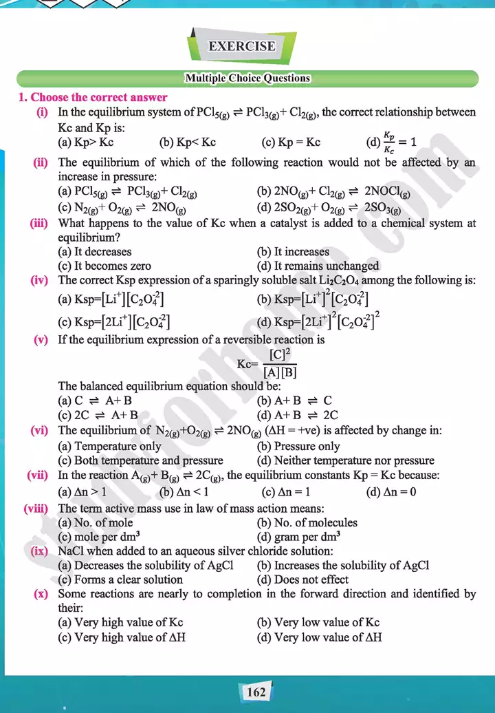 chapter 7 chemical equilibrium chemistry 11th text book 23