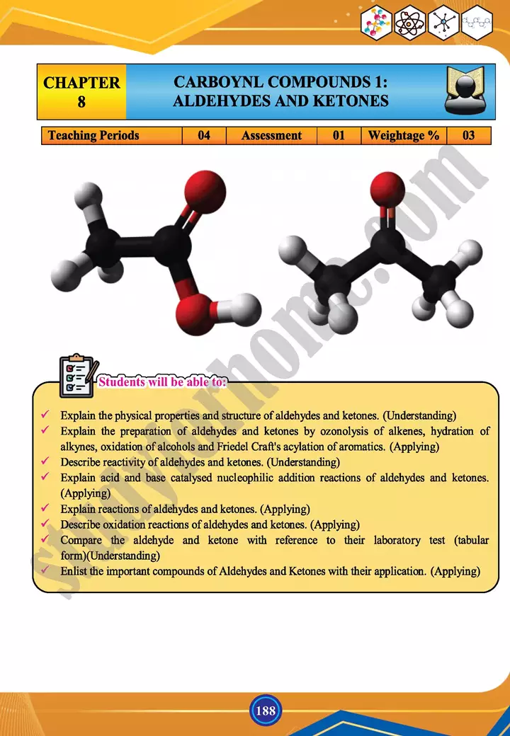 chapter 8 carbonyl compounds i aldehydes and keytones chemistry 12th text book 01