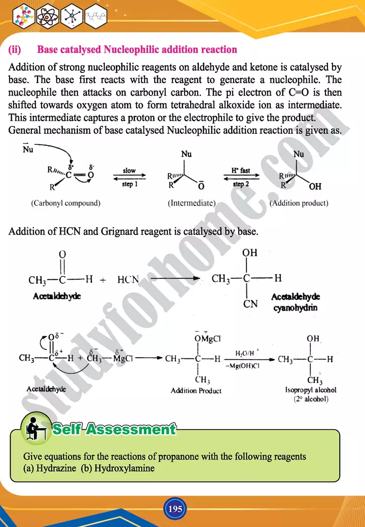 chapter 8 carbonyl compounds i aldehydes and keytones chemistry 12th text book 08