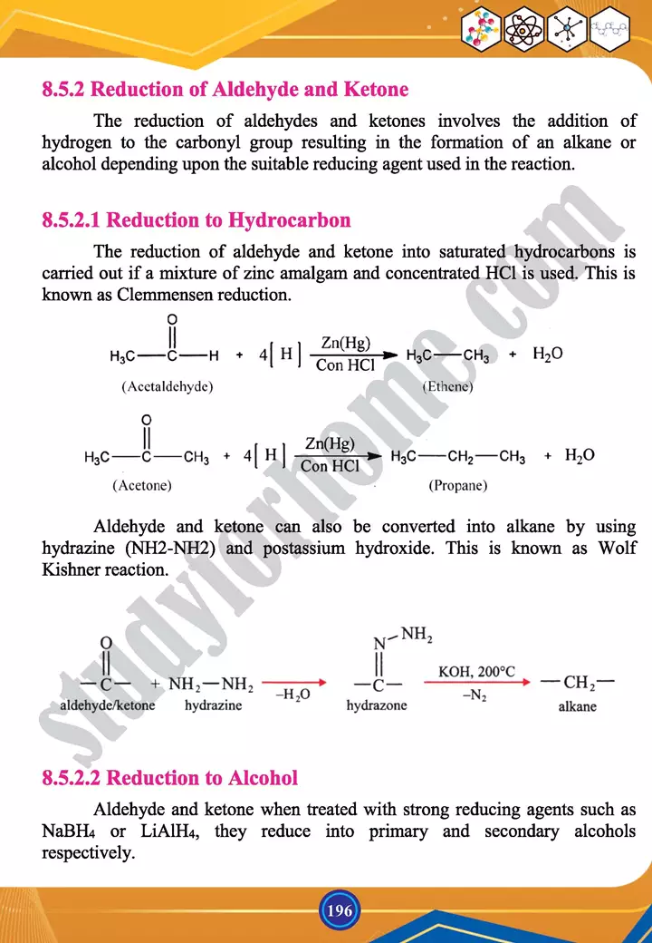 chapter 8 carbonyl compounds i aldehydes and keytones chemistry 12th text book 09