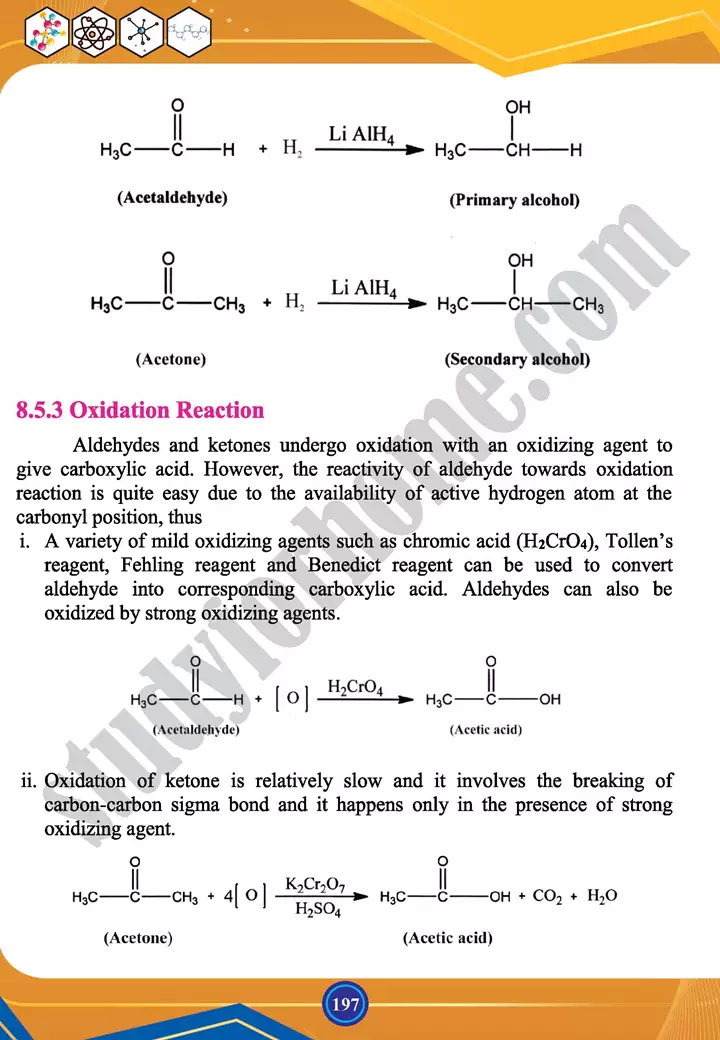 chapter 8 carbonyl compounds i aldehydes and keytones chemistry 12th text book 10