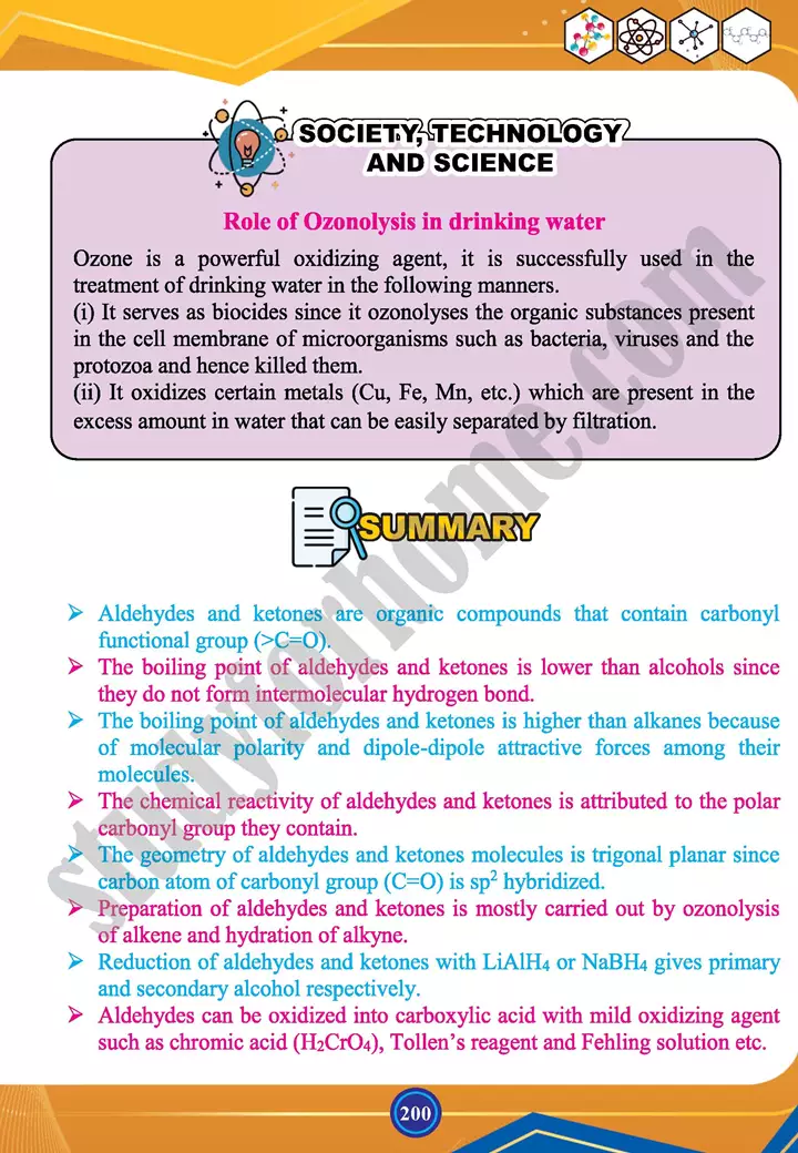 chapter 8 carbonyl compounds i aldehydes and keytones chemistry 12th text book 13