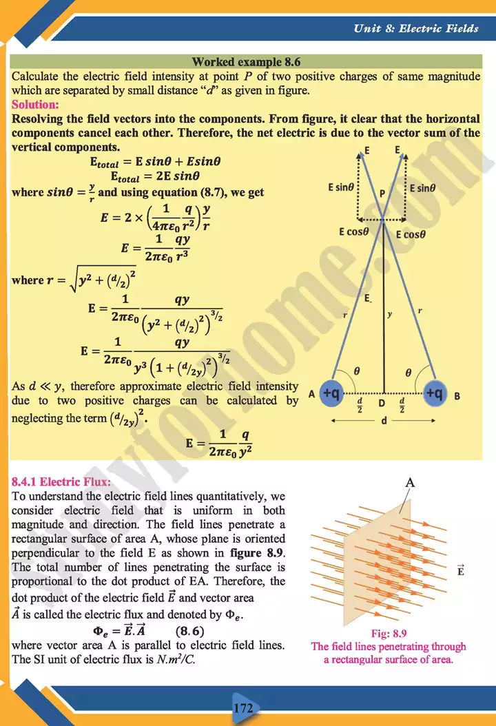 chapter 8 electric fields physics 11th text book 12