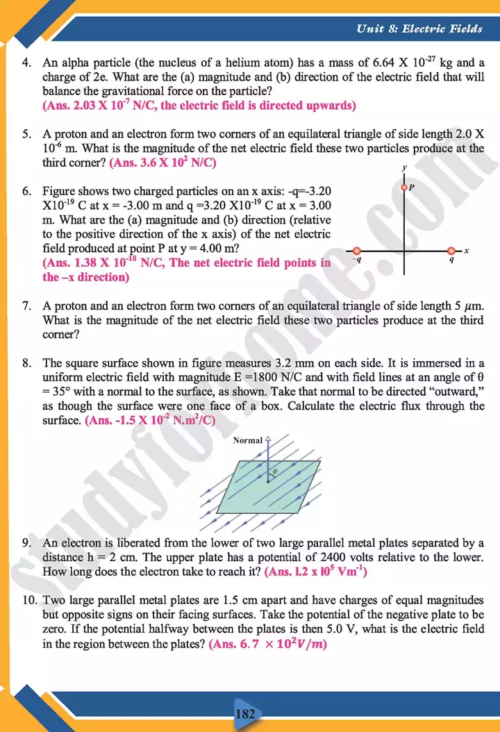 chapter 8 electric fields physics 11th text book 22