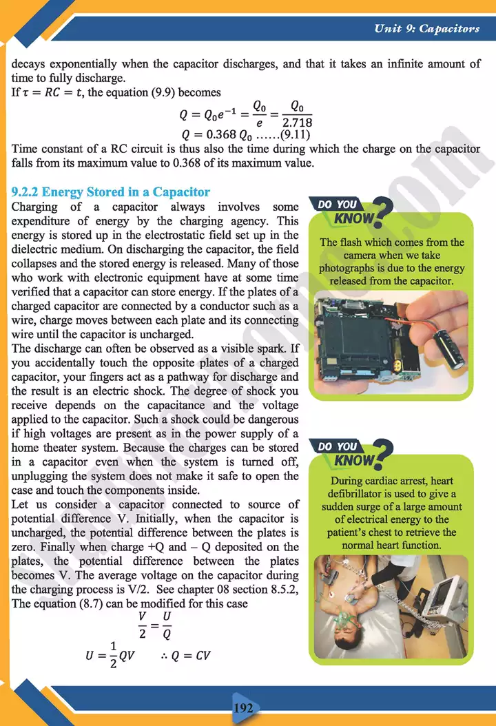 chapter 9 capacitors physics 11th text book 10