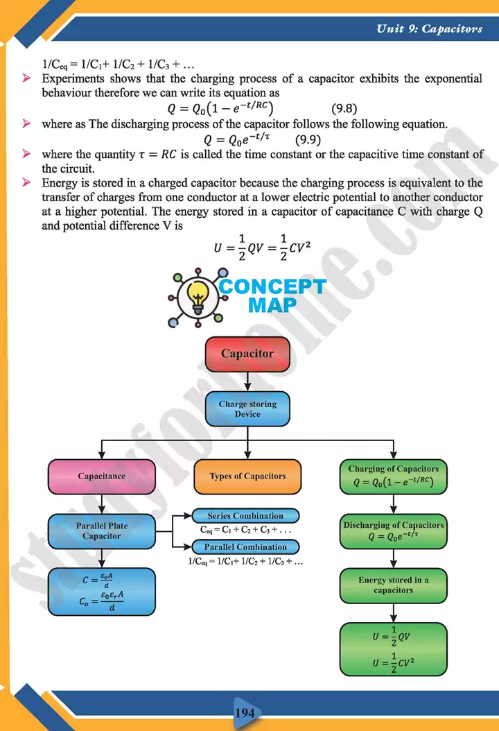 chapter 9 capacitors physics 11th text book 12