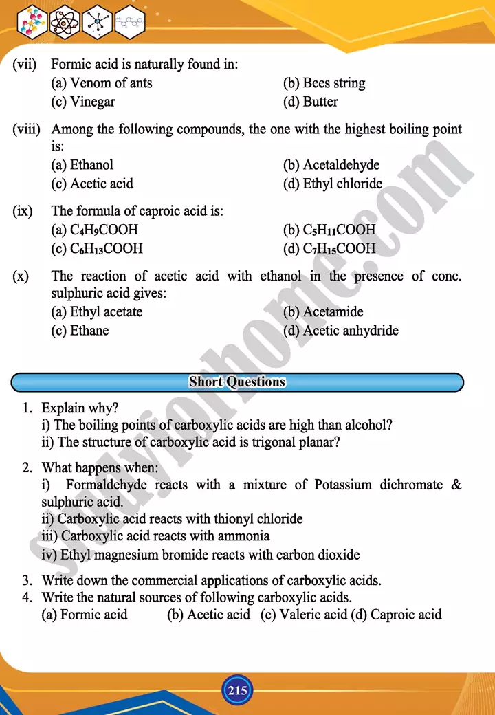 chapter 9 carbonyl compounds ii carboxylic acid and functional derivatives chemistry 12th text book 12