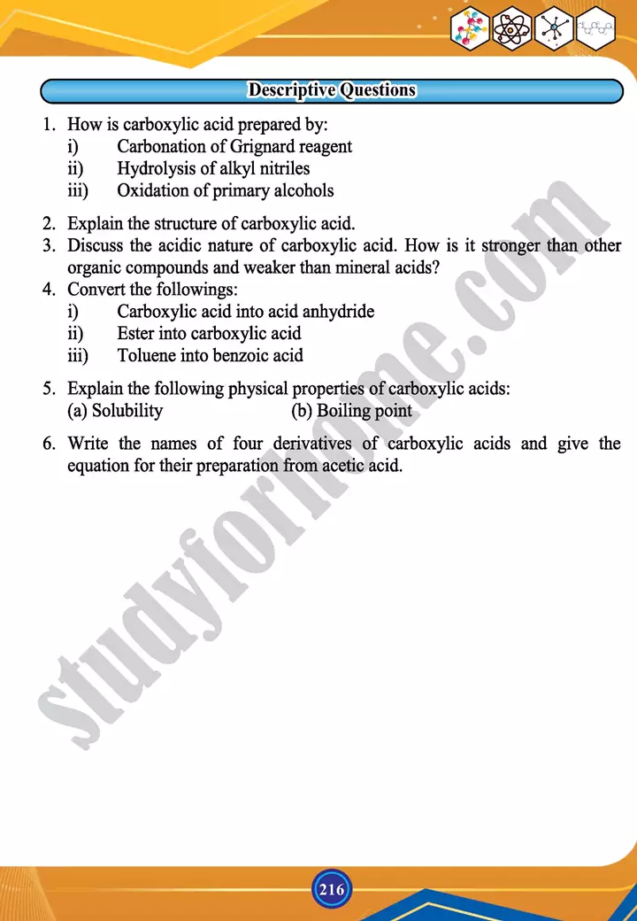 chapter 9 carbonyl compounds ii carboxylic acid and functional derivatives chemistry 12th text book 13