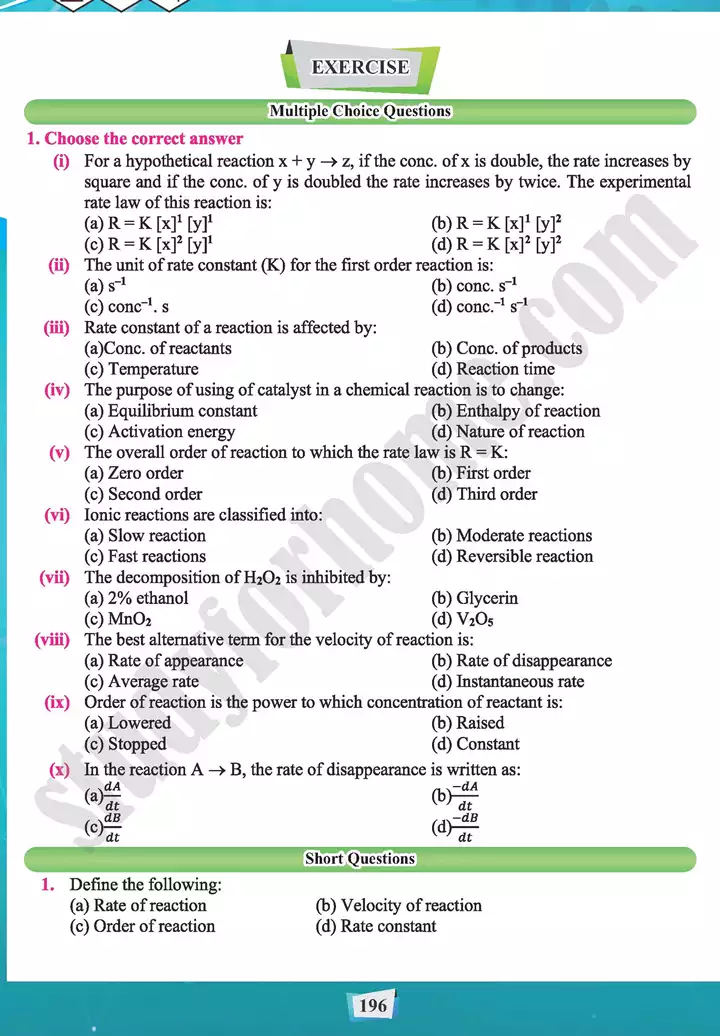 chapter 9 chemical kinetics chemistry 11th text book 16