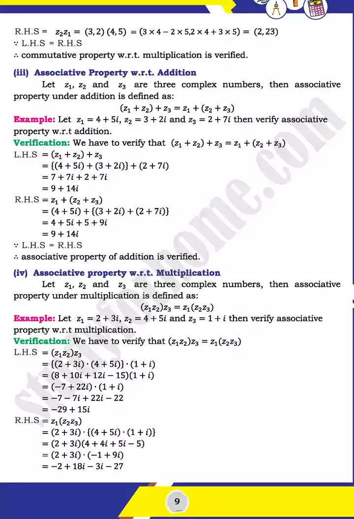 unit 1 complex numbers mathematics 11th text book 09