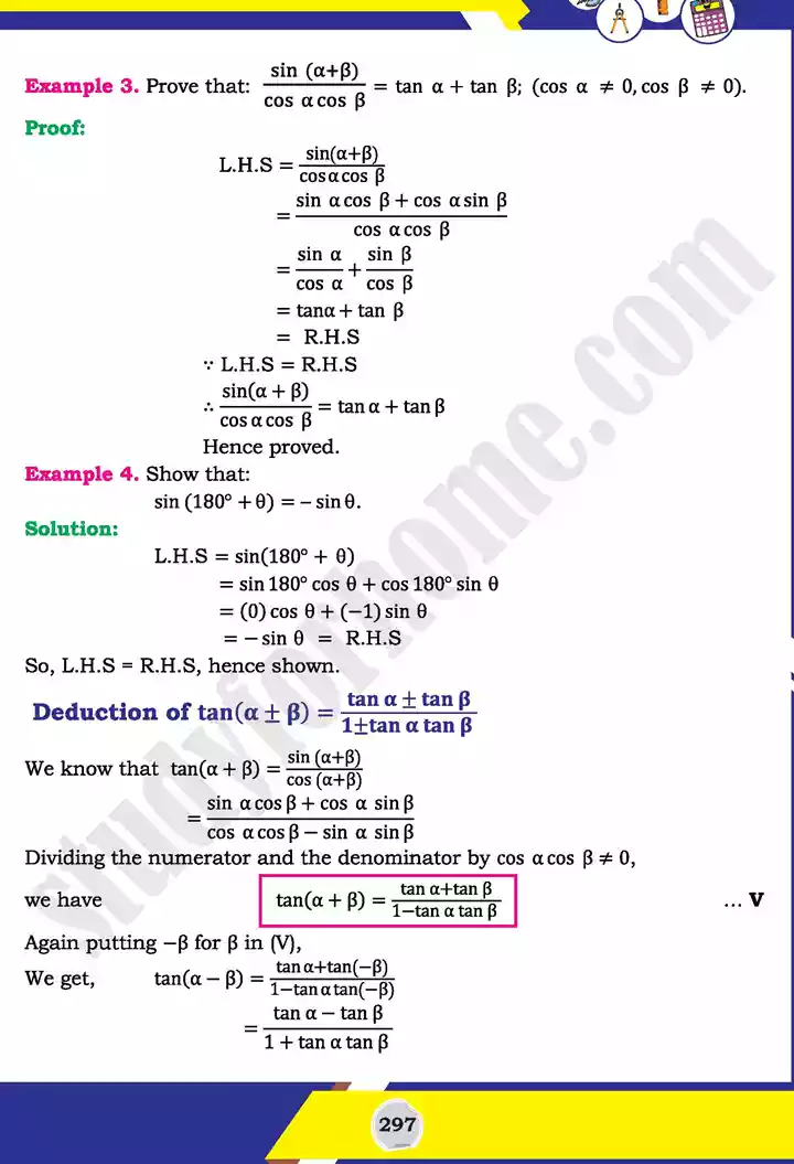 unit 10 trigonometric identities of sum mathematics 11th text book 06