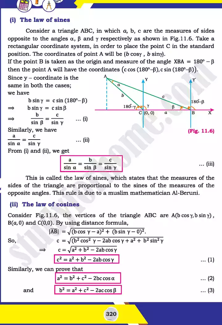 unit 11 application of trigonometry mathematics 11th text book 04