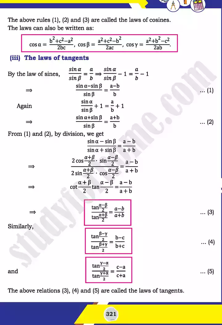 unit 11 application of trigonometry mathematics 11th text book 05