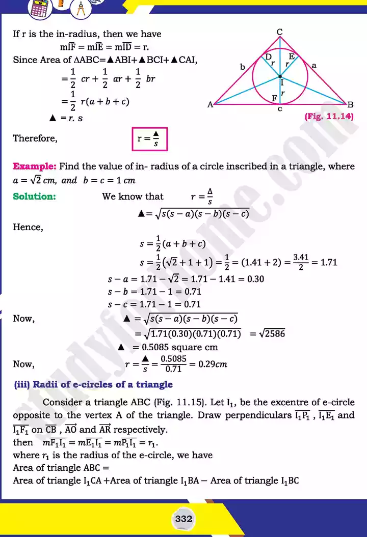 unit 11 application of trigonometry mathematics 11th text book 16