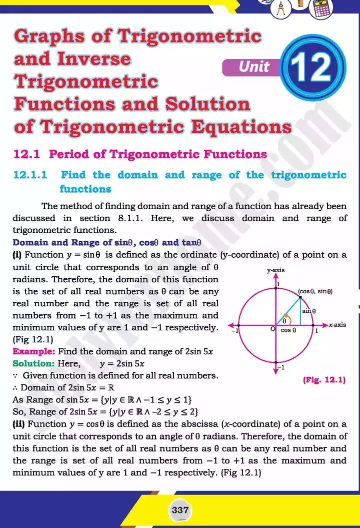 unit-12-graphs-of-trigonometric-mathematics-11th-text-book