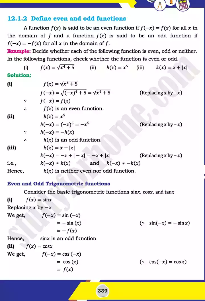 unit 12 graphs of trigonometric mathematics 11th text book 03