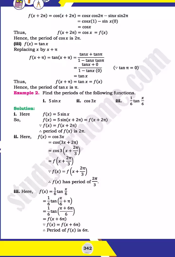 unit 12 graphs of trigonometric mathematics 11th text book 06