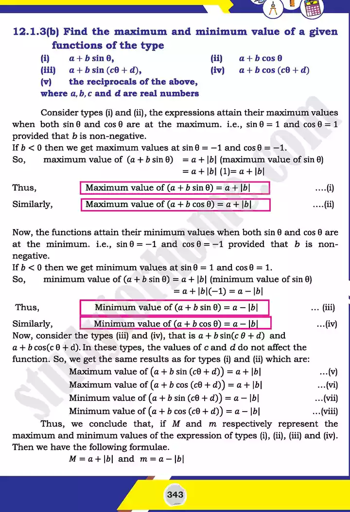 unit 12 graphs of trigonometric mathematics 11th text book 07