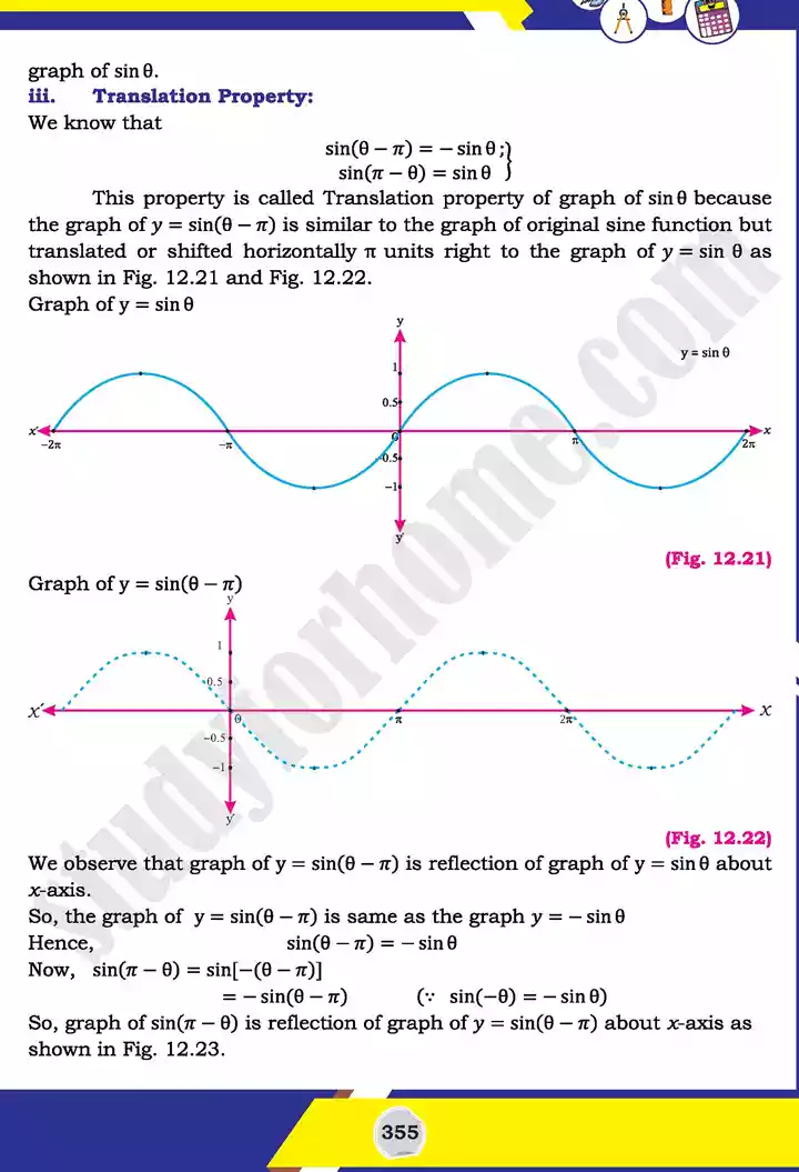 unit 12 graphs of trigonometric mathematics 11th text book 19