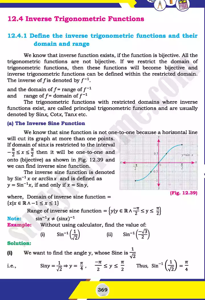 unit 12 graphs of trigonometric mathematics 11th text book 33