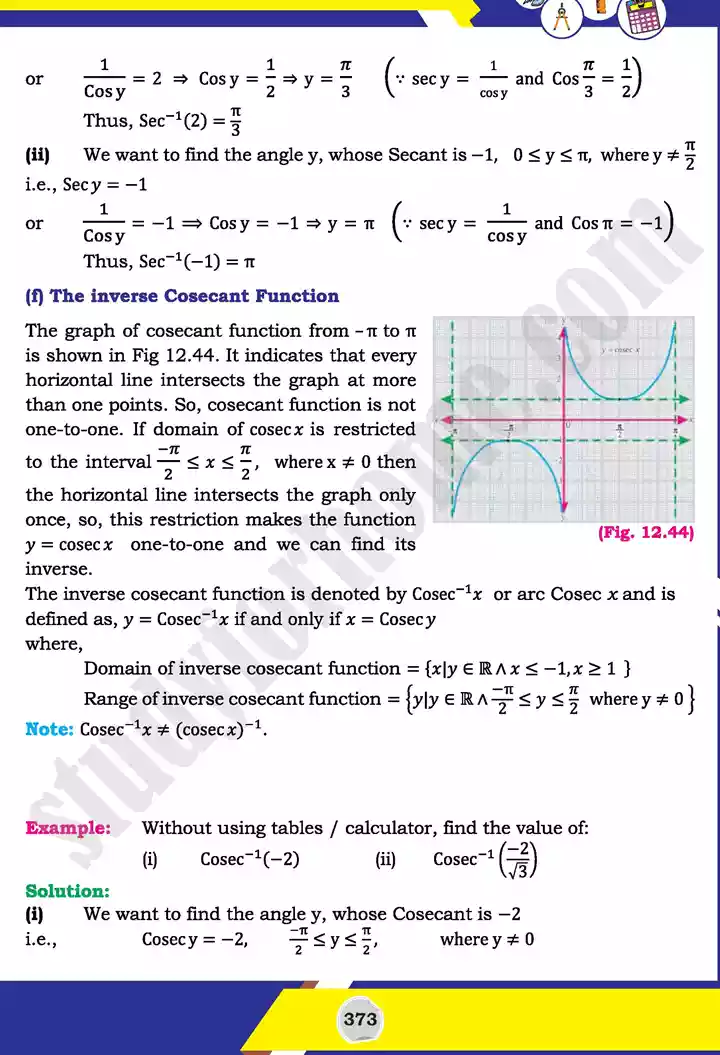 unit 12 graphs of trigonometric mathematics 11th text book 37