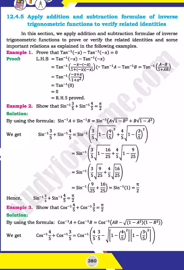 unit 12 graphs of trigonometric mathematics 11th text book 44