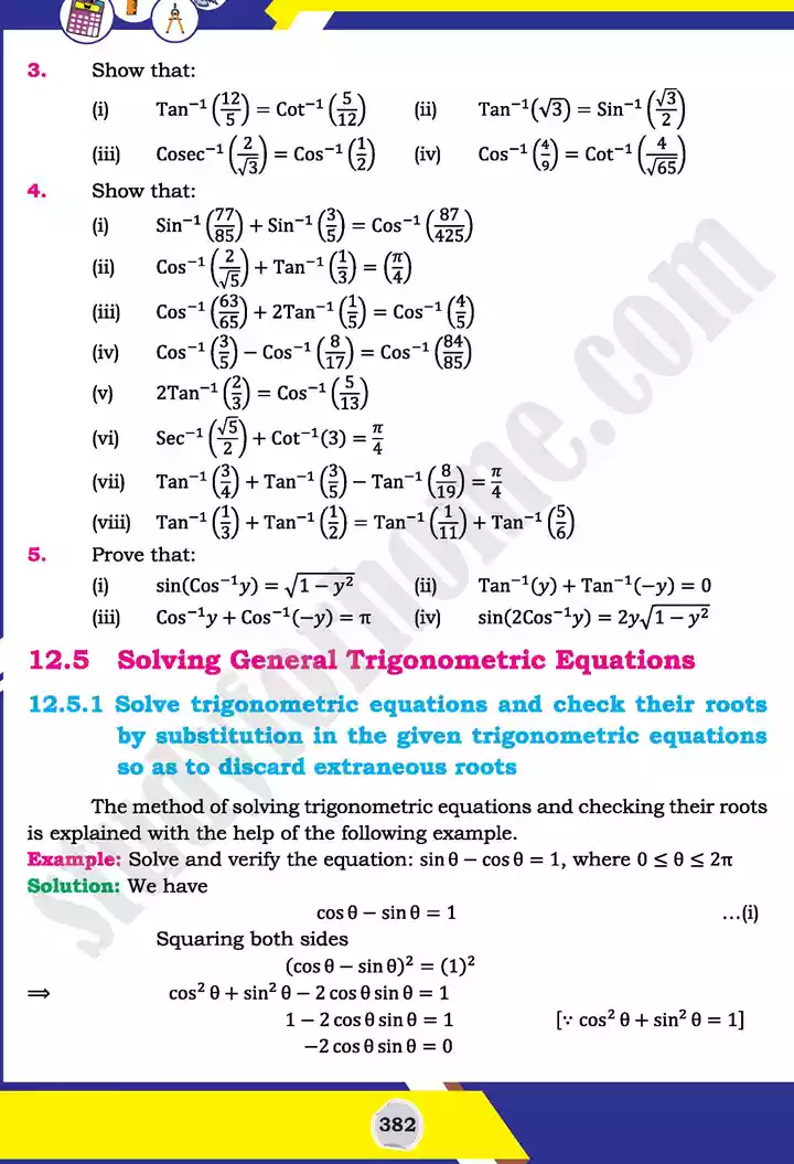 unit 12 graphs of trigonometric mathematics 11th text book 46